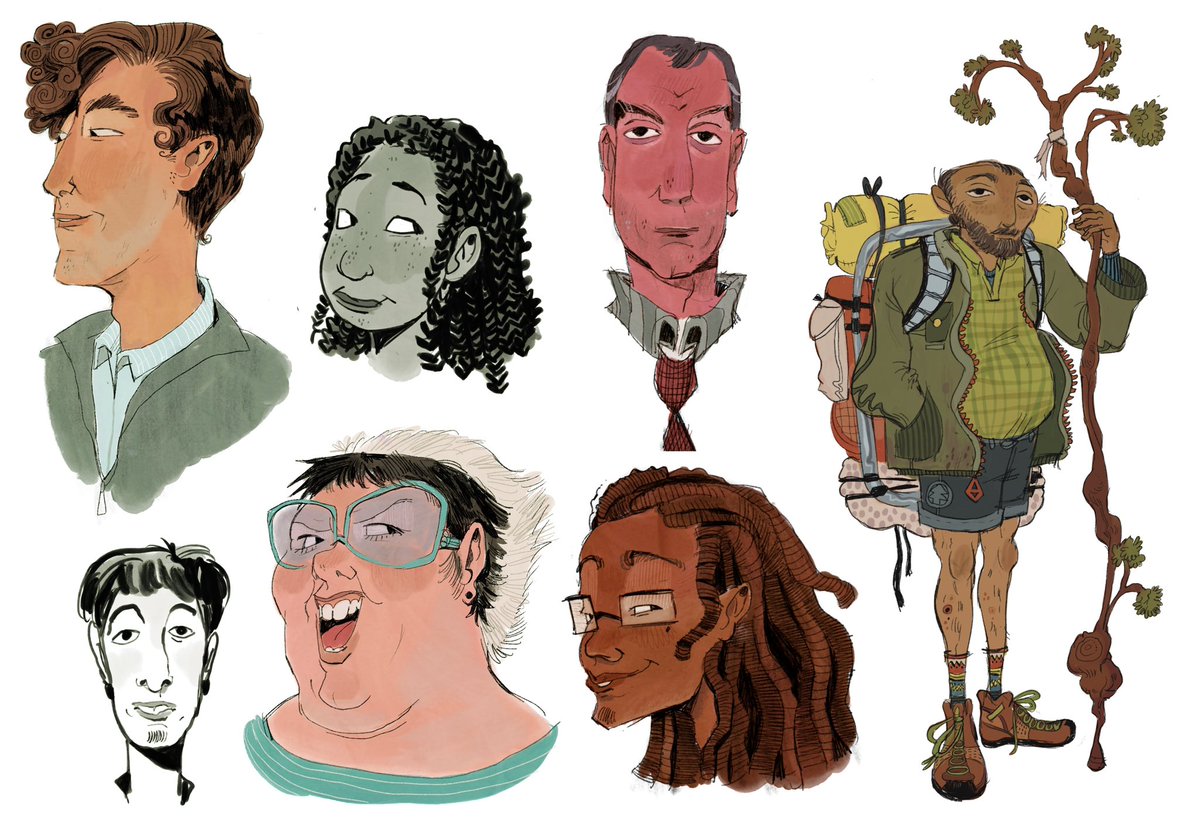 etc_bun's tweet photo. Recent faces and designs #characterdesignㅤ https://t.co/FeSC5YiPAw