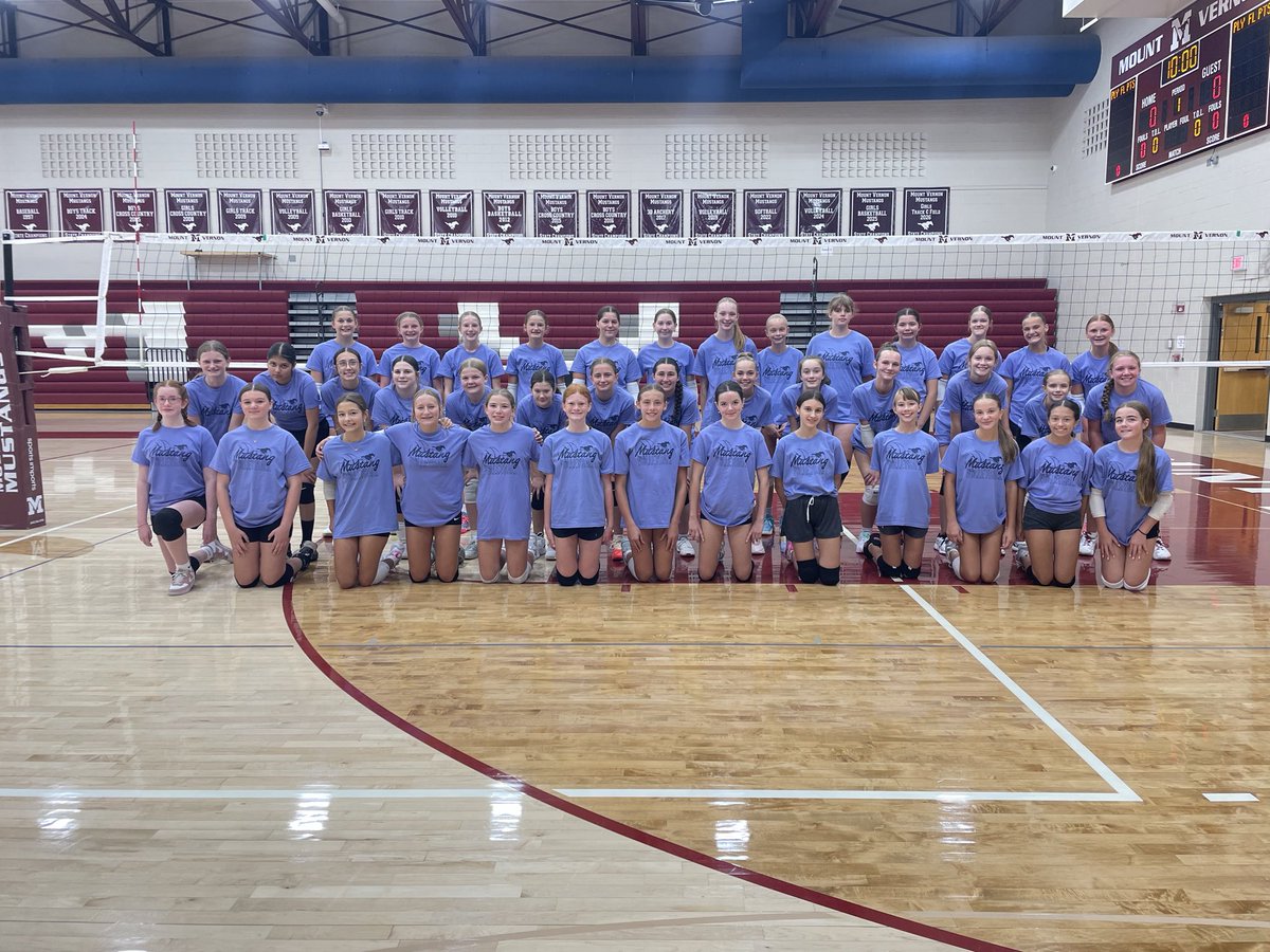 CoachWillems's tweet photo. We are finishing up our summer camps this week, with our 7th &amp; 8th graders getting quality reps before their season begins! #GoMVStangs 🩷🏐 https://t.co/wTZX6fJbIk