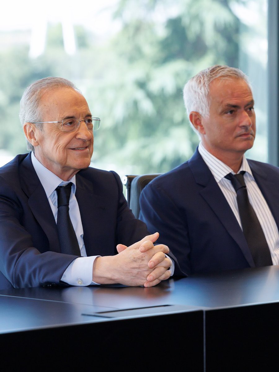 SeputarMadrid's tweet photo. Welcome home, José Mourinho! 🤍 https://t.co/6MprLmyTMk