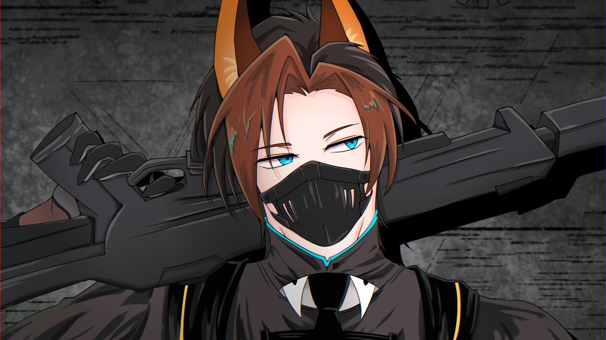 MidoriiBerry's tweet photo. [REPOST] Woofshi on Duty o7

(Can be used as FPS game stream thumbnail too ig?)
🔗 on comsec for use

#Artfiere #SedricAlfiere https://t.co/VoGiaovNa4