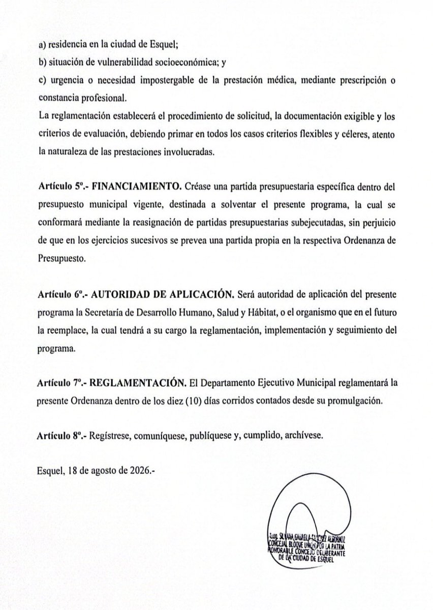 silsanchezalbor's tweet photo. Hoy presentamos el proyecto de “Creación del Programa Municipal de ayuda a afiliados/as de Pami para gastos de prestaciones médicas”
Una herramienta concreta para que el Municipio ayude a nuestros jubilados/as ene este difícil momento!!! #Esquel #HCD #Pami https://t.co/fRAGlLethc