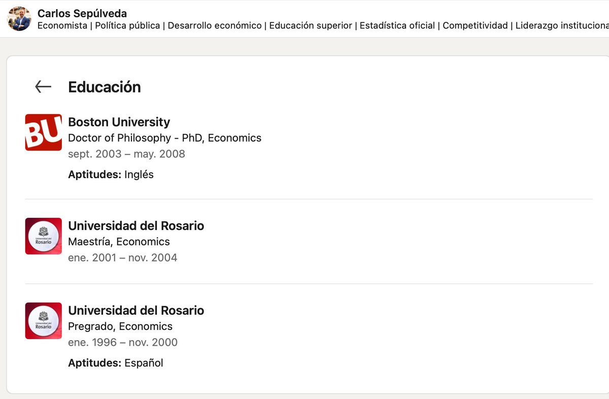EspinosaRadio's tweet photo. El perfil académico y la experiencia del desnombrado director del @DNP_Colombia y del recién nombrado en ese mismo cargo

Uno es @Cesepulvedar, al que desnombraron
El otro es Julián Buitrago

👇 https://t.co/7ZlQmvr6Bx