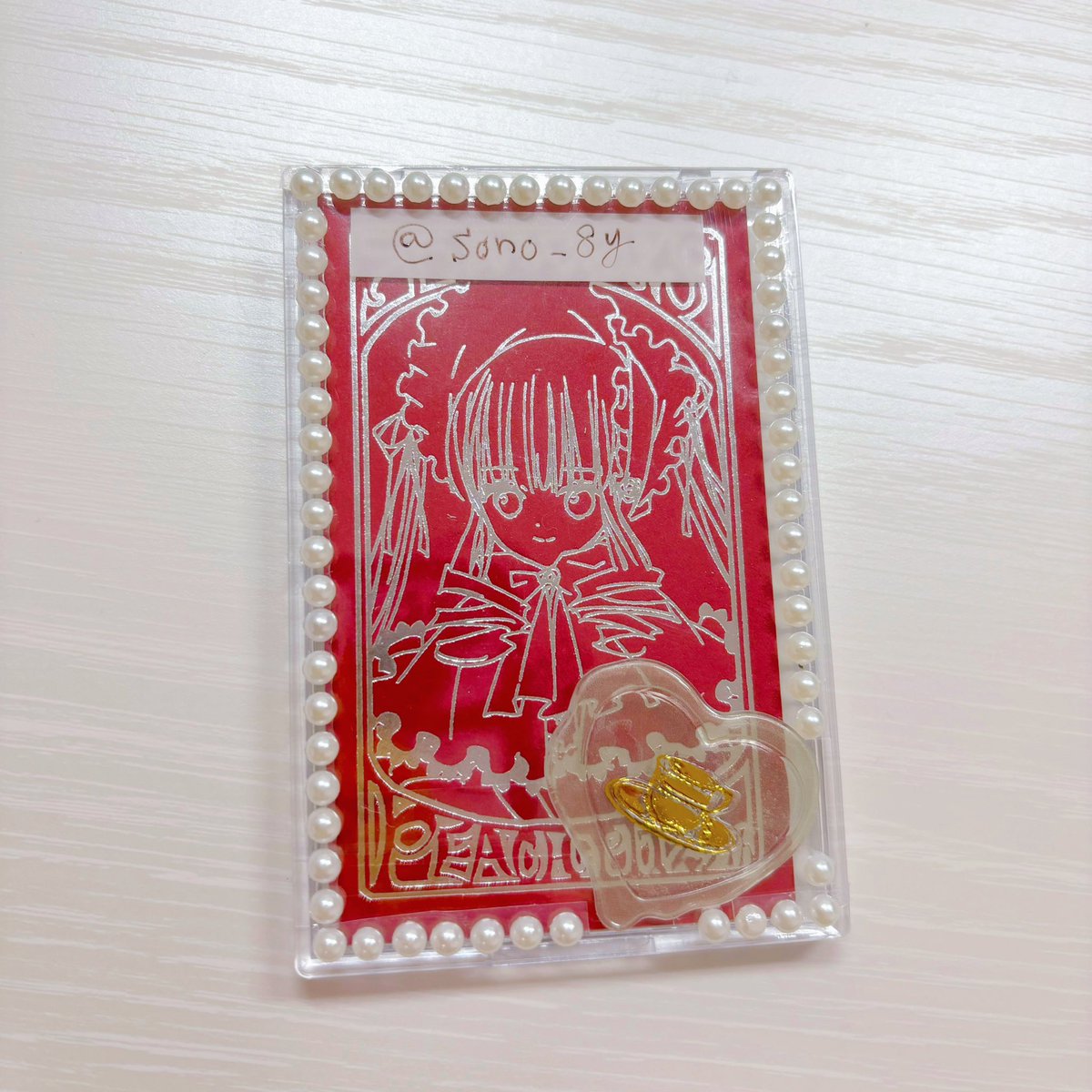 sono_8y's tweet photo. 頻繁に交換募ることないからいつも適当にふせんかなにかにﾍﾟﾍﾟﾍﾟｯとID書くだけで済ませてたけど、密かに憧れてた交換用IDトレカ？作るとやっぱ便利だな。なによりかわいい。他の人みたいにもっとデコデコしたかったけどセンスがなく…とりあえず満足◎ https://t.co/Nx0QucNVvD