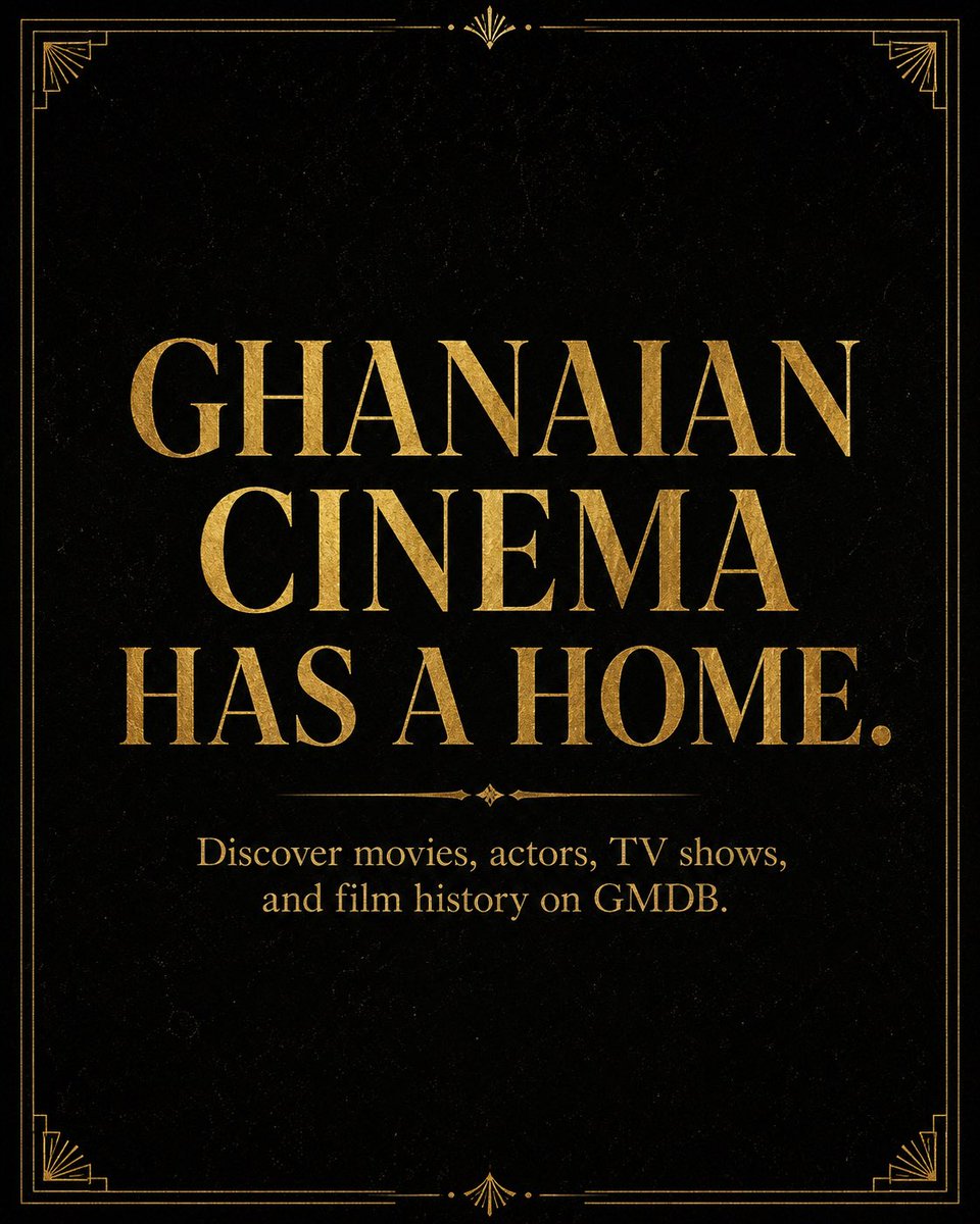 GhmoviesDB's tweet photo. https://t.co/0yhc5oLpIu
GMDB is Ghana’s movie database, every Ghallywood film, every Kumawood classic, every actor. Searchable. Permanent.
Ghana has been making films since 1948. It’s time we had a record of it.
Start exploring &amp;contribute
#GMDB #Ghallywood #Kumawood #GhanaMovies https://t.co/9YuJWPrcwl