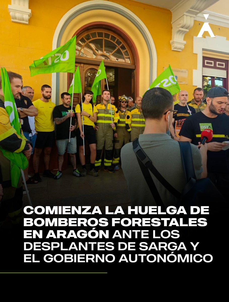 OSTAsindicato's tweet photo. 🔥🔥 Comienza la Huelga indefinida del operativo en SARGA con concentraciones en todas las cabeceras de comarca

Mientras tanto la dirección de SARGA y el @gobaragon siguen sin sentarse para dar una solución y dignificar a unos profesionales que ponen incluso en riesgo su vida https://t.co/ZdJT1VXGmv