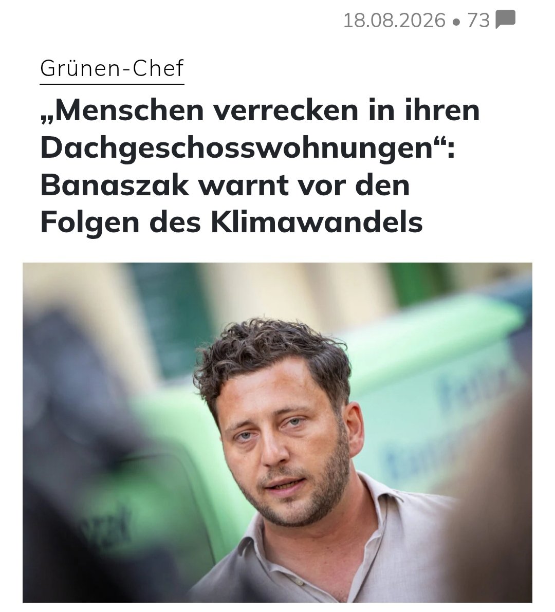 mainstreamwatch's tweet photo. Der Grünen-Co-Chef Felix Banaszak wurde auch im ZDF-Sommerinterview wieder seinem Ruf als unsympathischer Dummschwätzer gerecht: großmäulig, ahnungslos, weltfremd, faktenleugnend. Wie die gesamte linksgrüne Mischpoke. 
https://t.co/TyYN01gZsY
https://t.co/uBy0SvB9ol https://t.co/1hqJbQkGHR