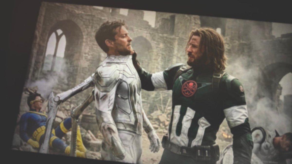 ashishKtweets1's tweet photo. FIRST LOOK: TOBEY MAGUIRE’S SPIDER-MAN WITH CAPTAIN AMERICA IN ‘AVENGERS: DOOMSDAY’! 

An alleged leaked look from ‘AVENGERS: DOOMSDAY’ reportedly shows Tobey Maguire’s Spider-Man alongside Captain America.

Seeing Tobey’s Peter Parker standing beside Captain America would be an insane multiversal moment, bringing together two iconic heroes from completely different eras of Marvel.

With the Avengers facing a multiversal war against Doctor Doom, Spider-Man could find himself fighting alongside heroes he never imagined meeting.

If this leaked footage is real, Marvel is clearly keeping some massive crossover moments hidden. 🔥

 ALLEGED LEAK — NOT OFFICIALLY CONFIRMED BY MARVEL STUDIOS.

#AvengersDoomsday #SpiderMan