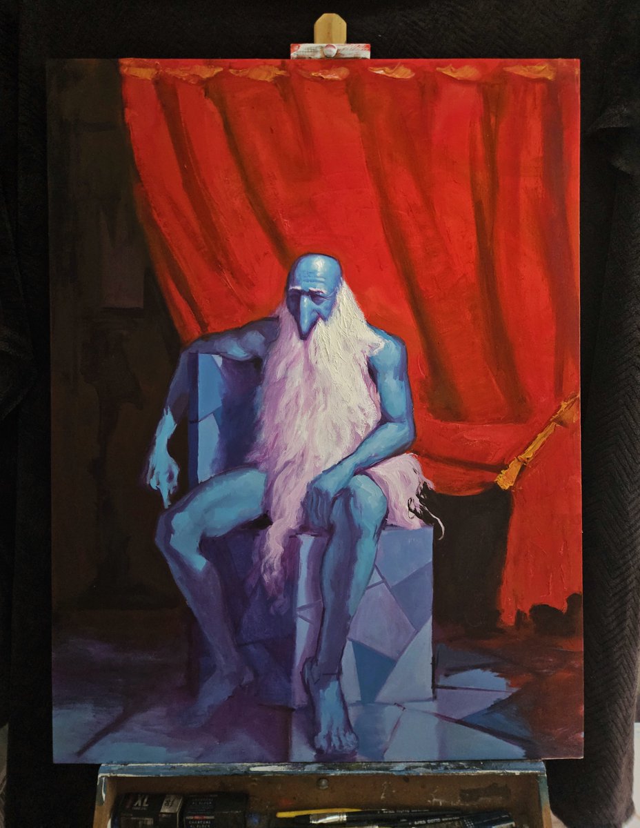 carloblind_art's tweet photo. "The Blue Monarch"
Oil on canvas 
60x80cm
Commission https://t.co/oaq1JWAXq9