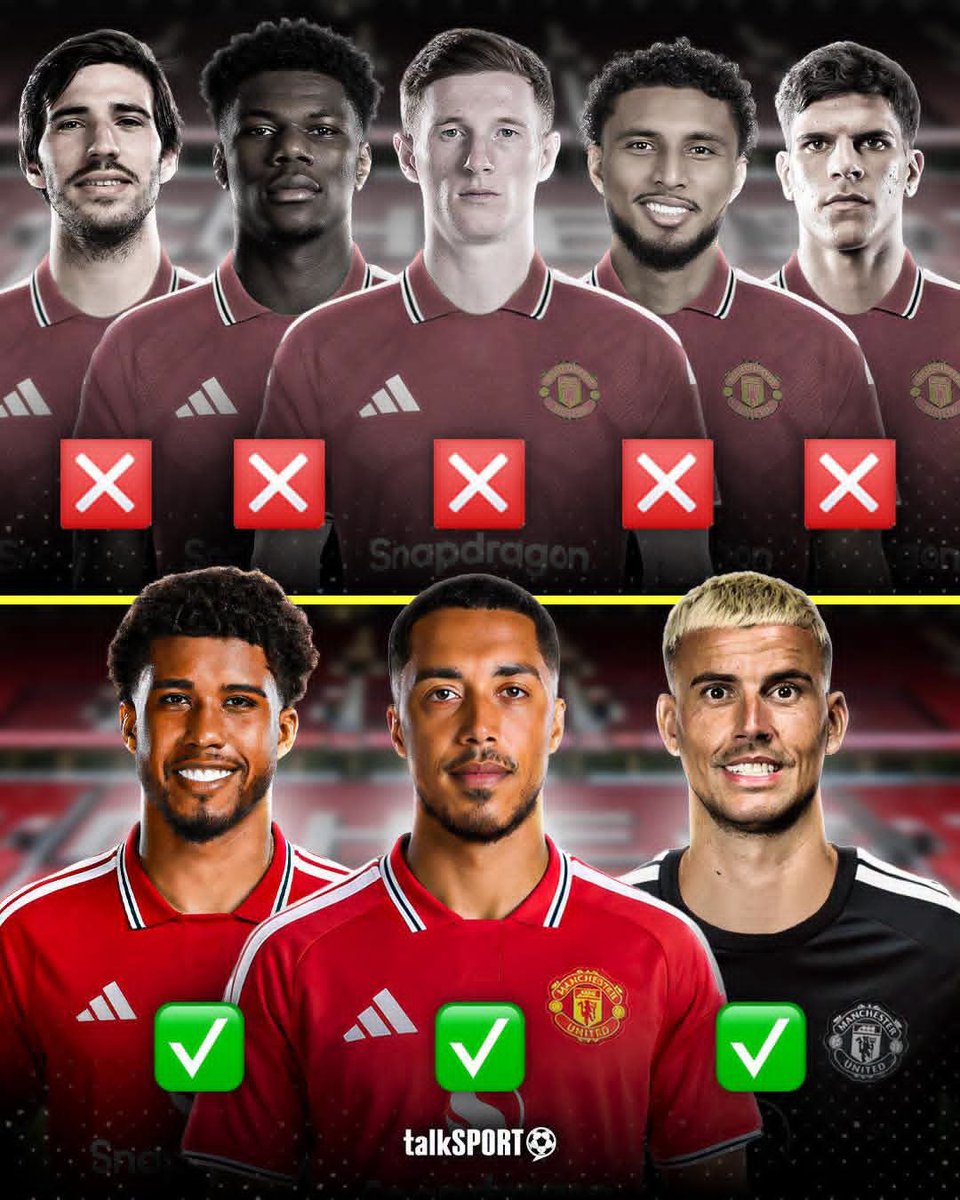 Walleons2's tweet photo. @indykaila @ManUtd You have nothing  Alika

ONE WORD to describe Man United's transfer window so far? 👀

The Red Devils have spent £85million Youri Tielemans, Andrey Santos and Karl Darlow, but missed out on some HUGE names in their quest to revamp their midfield. ❌ https://t.co/2lmw4tStOl
