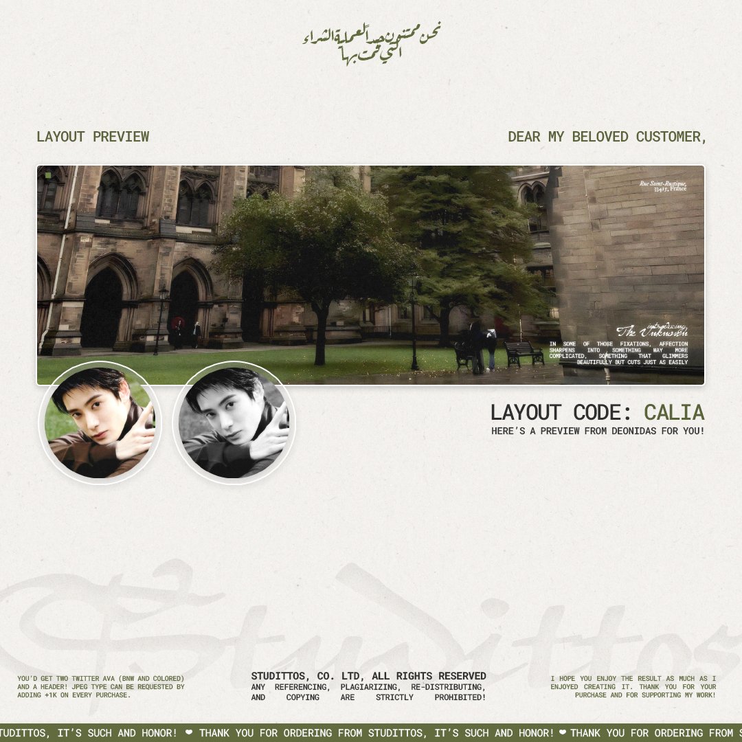 Studittos's tweet photo. Help me to RT/REPOST this?

Selamat malam! Aku membawa 16 READY STOCK untuk 'CALIA' dengan muse GISELLE, JAEHYUN, dan KARINA yang bisa langsung kalian take melalui DM, ya!

📩: DETAILS ON ALT!
💸: 7k/each, FREE RE-TEXT!

#zonauang https://t.co/Smosx65r6R