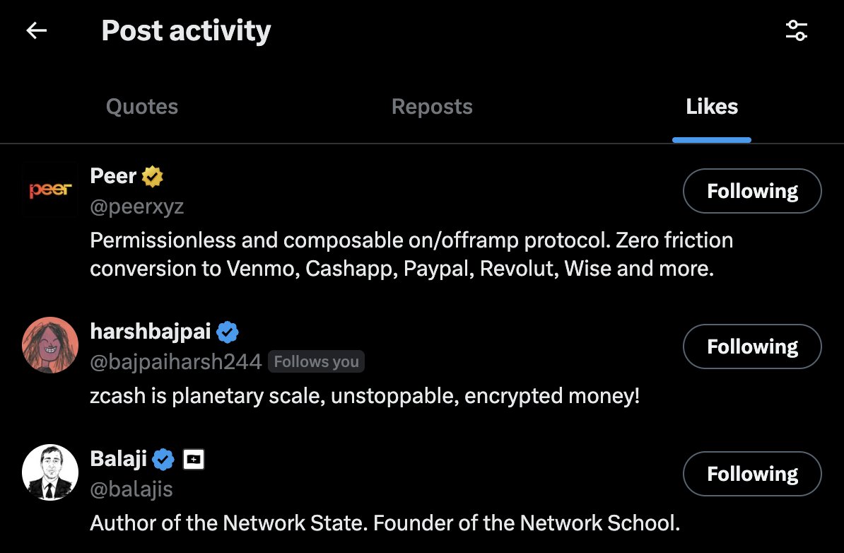 zcashtocash's tweet photo. thanks @balajis for supporting the no CEX privacy offramp

congrats @ns on Kazakhstan.
our team hopes to be there sometime soon! https://t.co/NRTN3BZ0QP