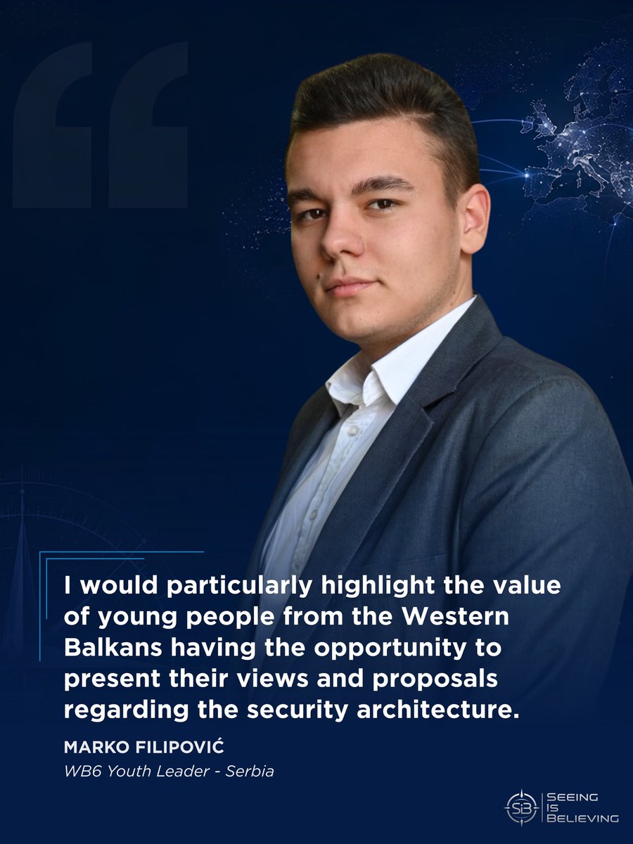 SIB_Global's tweet photo. Introducing Marko Filipović, Youth Leader from Serbia for Seeing is Believing!

A MA student in Balkan Studies and former @EU_NonProlif fellow, Marko brings expertise in foreign policy and regional relations to our team.

Read his full story: https://t.co/pBIqAIqSJ9 https://t.co/etVNGhUYuv