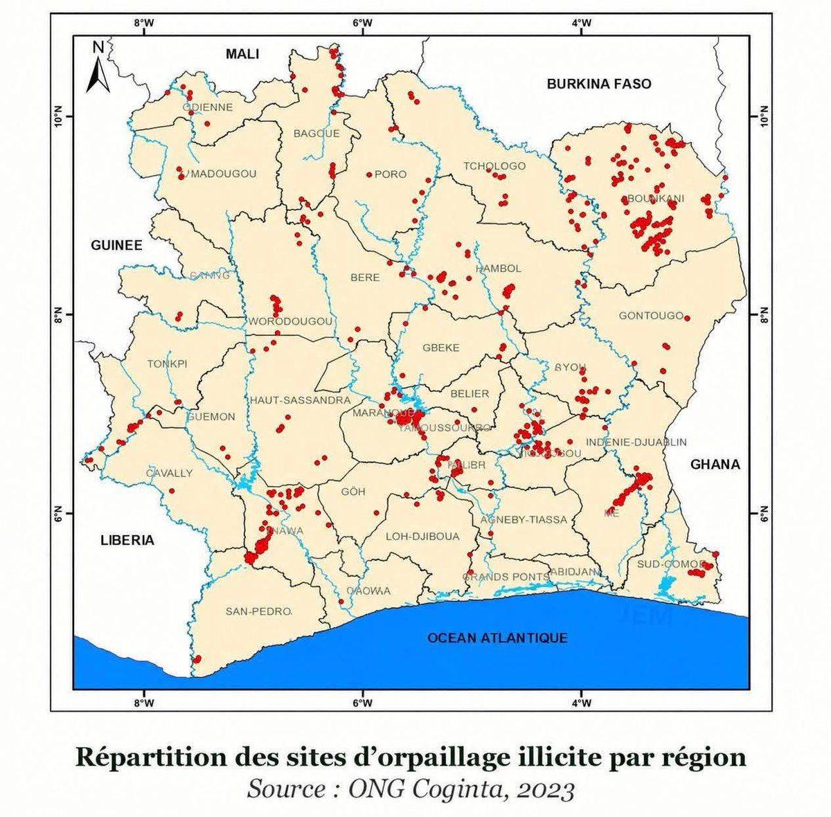 Cotedivoireoff_'s tweet photo. Les sites d’orpaillage illégal https://t.co/ticaxbmKYG