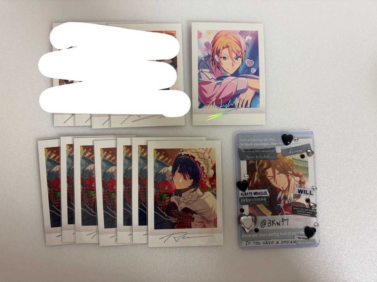 3Kwf7's tweet photo. 【交換】
エリオスR ぱしゃこれ

譲:
N▶︎レン6、ジュニア1、セイジ9、シャムス10
R▶︎アキラ、ヴィクター、ジュニア

求:ジェイ、定価（郵送の場合＋送料）

⬇️ツリーに続く https://t.co/MbE3Ws6Onv