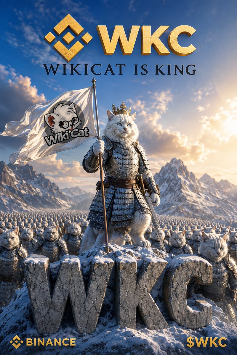 Jasmine70970's tweet photo. 🚨 WIKICAT ARMY, LET’S MAKE SOME NOISE! 🐱⚔️

❤️ LIKE this post
🔁 SHARE it with the community
📢 TAG @binance
💬 Comment $WKC

Let’s show Binance the power of the Wikicat Army! 🔥

$WKC is on the way to the moon. 🌙🚀
WIKICAT IS KING 👑🐱

#WKC #Wikicat #Binance https://t.co/RQds9e1PAV