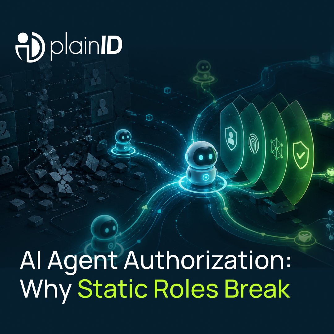 plainID_authZ's tweet photo. A CFO using an HR assistant shouldn't be able to pull payroll data through a tool that was never meant to reach it.

✔️ The role check clears the CFO.
✔️ It clears the agent.
❌ Neither catches what matters: what the two of them together can do right now.

RBAC and ABAC were built for identities that behave predictably. AI agents don't.

What replaces both 👉 https://t.co/f9cUk0vHjG