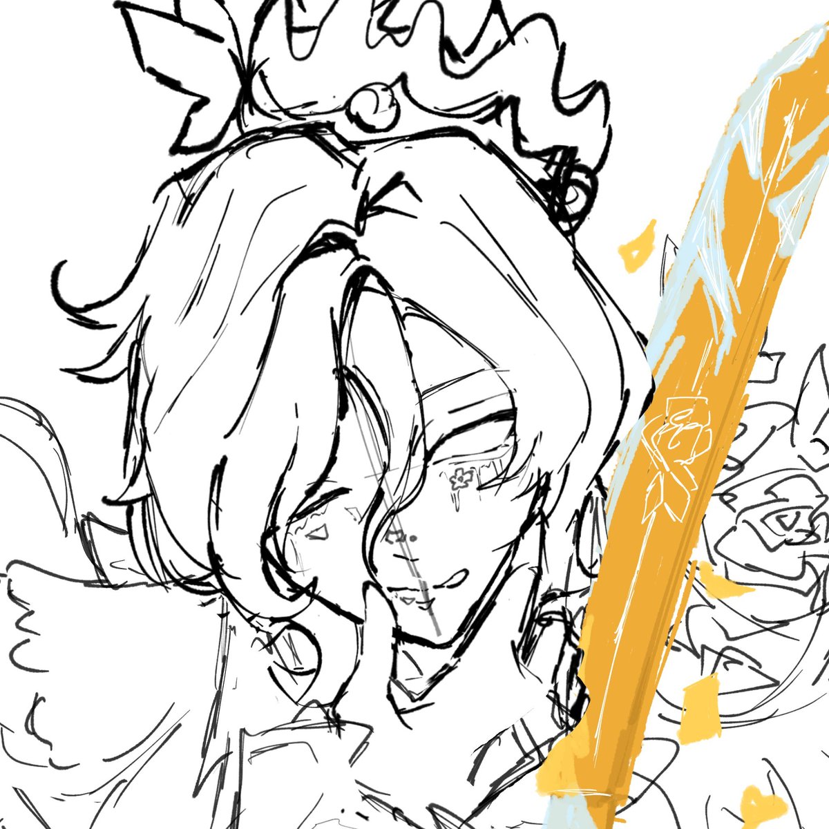 nni_nir's tweet photo. めっちゃ久しぶりに絵を描いてる誕生日までに完成させたい https://t.co/Bh4Zs7zZps