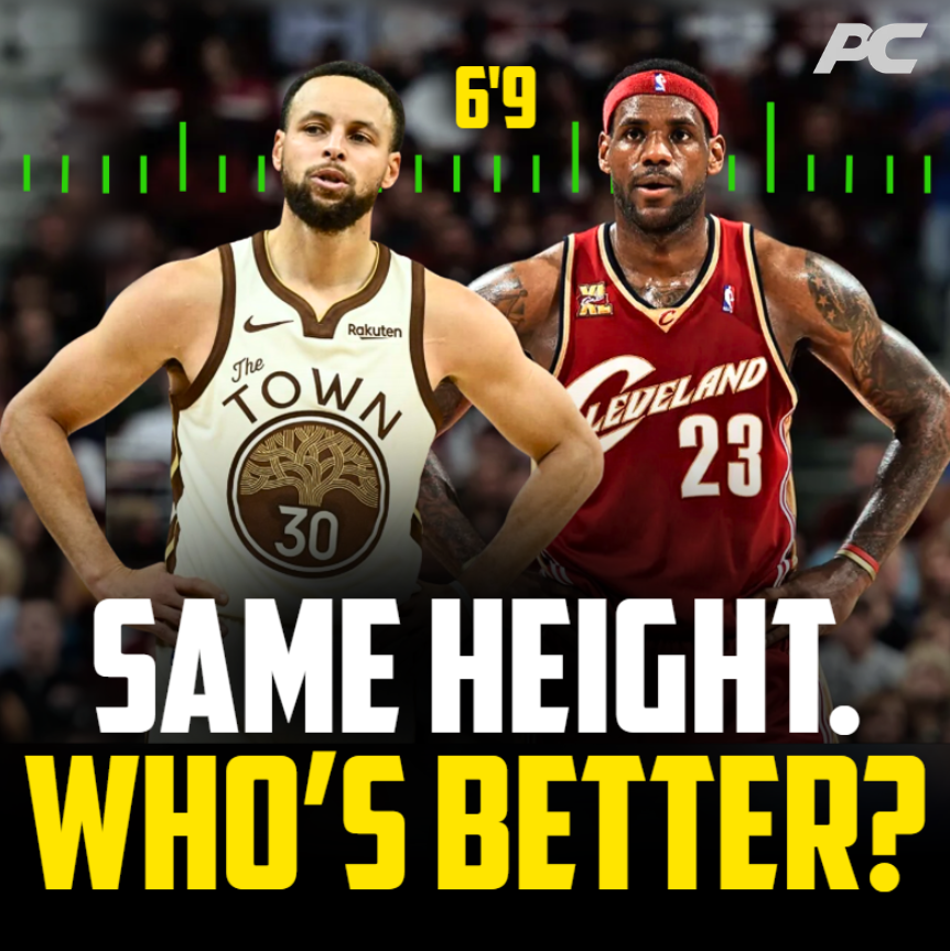 PlayersChoice_'s tweet photo. Would Steph be better than LeBron if they were the same height?🤔 https://t.co/C5E41zetjv
