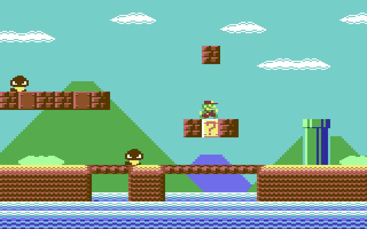 ZeeHammerArt's tweet photo. Super Mario Bros. for Commodore 64
#pixelart #mario #mockup https://t.co/ZNIQwjmMqS