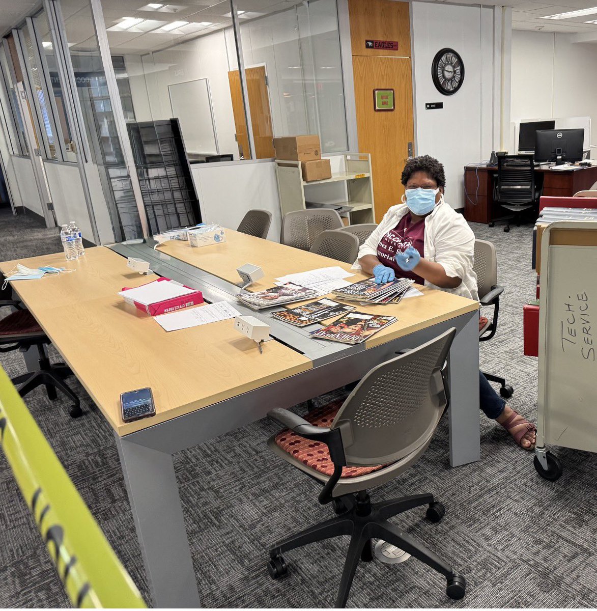 ShepardLibrary's tweet photo. 📚 Quiet Zone Update: We’re making progress on restoring Shepard Library’s Quiet Zone after flooding impacted the space in May. We know how important it is for focused study and appreciate your patience as we work to welcome students back soon. 🦅📖 https://t.co/7B84lha98X