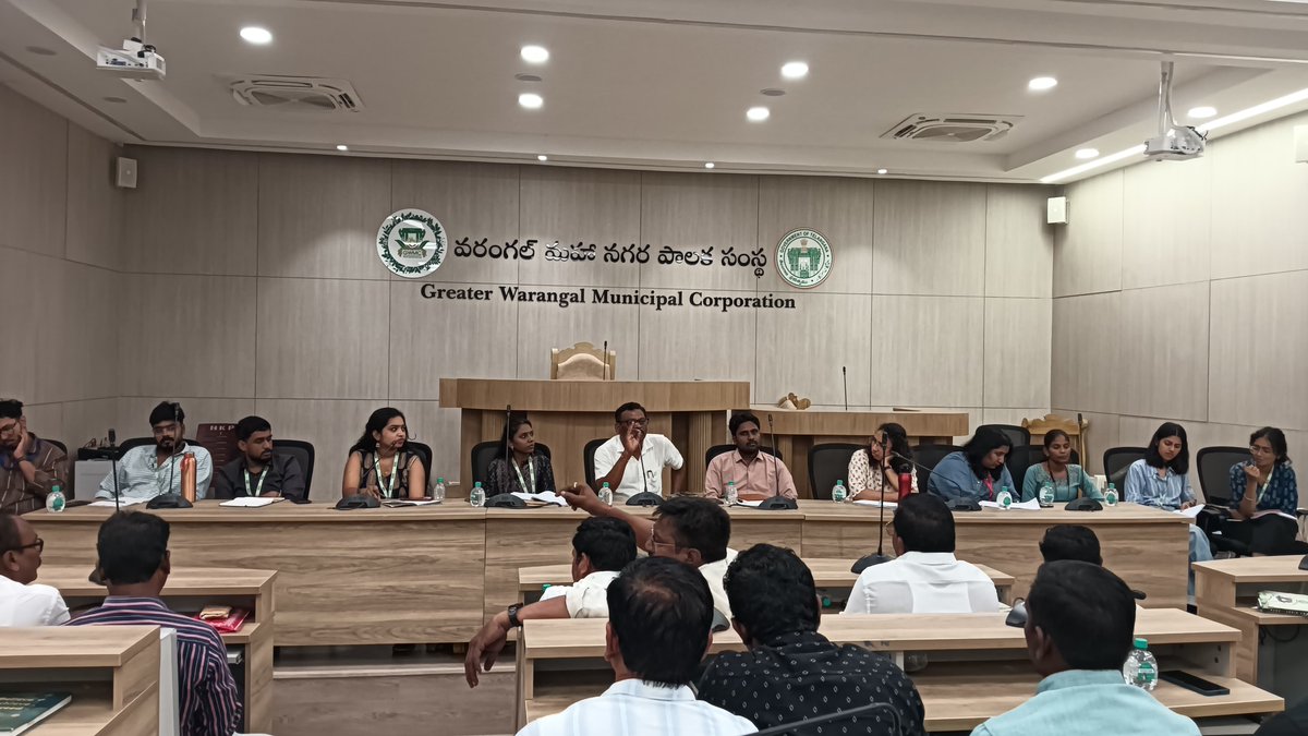 sanitation_gwmc's tweet photo. Visited GWMC under the CLEAR Programme and held discussions with @MC_GWMC staff and stakeholders on Solid Waste Management challenges, with representatives from MSSRF, Sri Ramachandra, IIT Madras and ASCI team.@SwachhBharatGov
@MoHUA_India
@tksreedevi
@cdmatelangana
@MGwmc https://t.co/3SWoYSMA9N