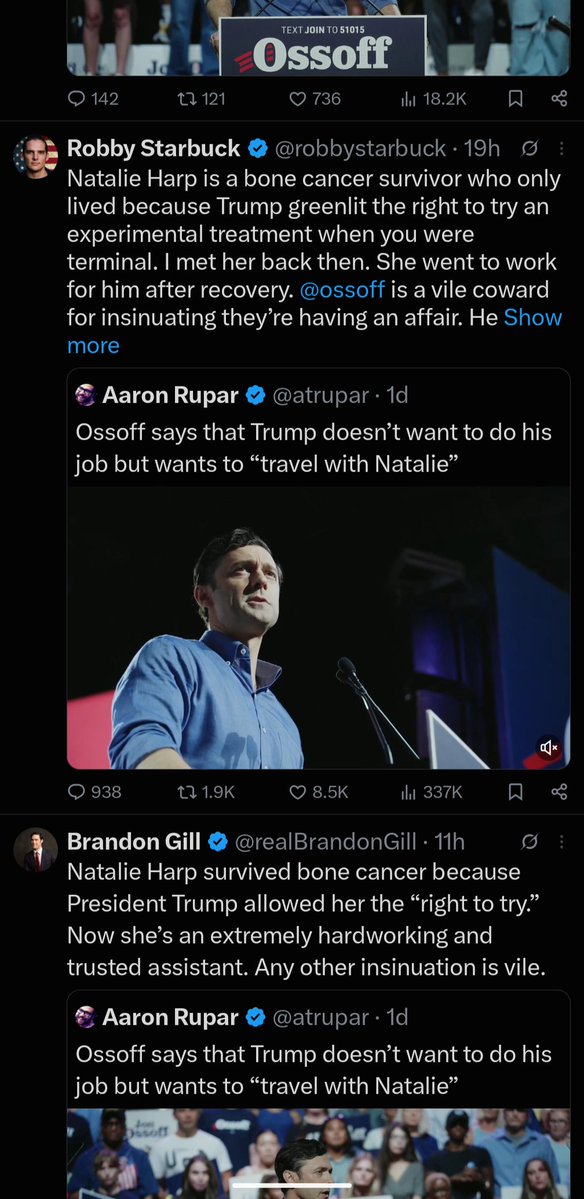 p1smiler25's tweet photo. @ScottJenningsKY When all the Scott Jennings's of the world come out with the same defense at the same time.  I wonder if Natalie herself coordinated this morning's flood of maga tears.  Keep it up @SenOssoff https://t.co/RVMm88iB3U