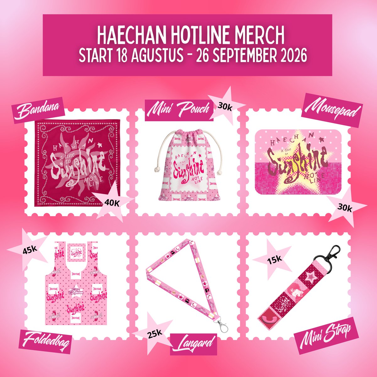 SunkissedMH's tweet photo. HAECHAN HOTLINE : The Line to Sunshine ππ©·πͺ©βοΈ
Merchandise kit donation is here! All profits will be fully allocated to supporting the execution of the fan project that Sunflowers can enjoy, including:
π Photobooth Zone
π©· Free Coffee & Freebies
πͺ© Ads
βοΈ Street Banner
ποΈ Merch Pre-Order Period: 18 August β 26 September 2026
π Project Proposal:
https://t.co/9ccUFMFkwp
π Pre-Order: https://t.co/KWIZo7Uzvn
Every purchase is more than just merchandise, itβs also a little contribution toward making this project happen. π₯Ήπ©·
Letβs make this fan project a beautiful celebration for Haechan together! Your support means a lot, Sfs. π»
Thank you for supporting HAECHAN HOTLINE : The Line to Sunshine and being part of this journey. See you at the event! ππ©·
#SunshineOnTheLine
#SunkissedMH