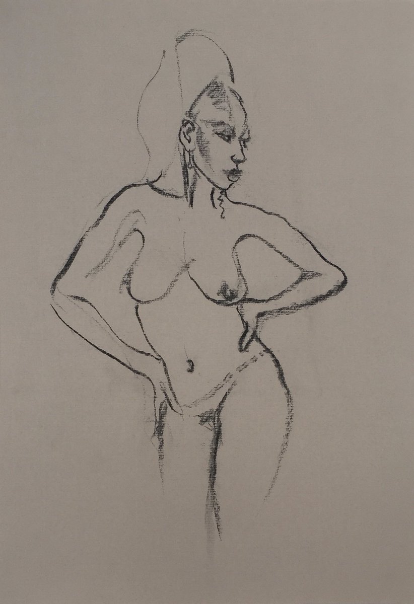 surfstarfish's tweet photo. 3 lifedrawing studies of Sarita, 2020 https://t.co/keBDIKGwtB