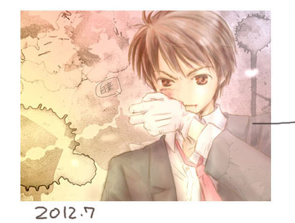 seri_kkuma's tweet photo. 一番最初に書いたのがこれ。昭和の絵師感出てるっしょ https://t.co/DqOrXUfcmM