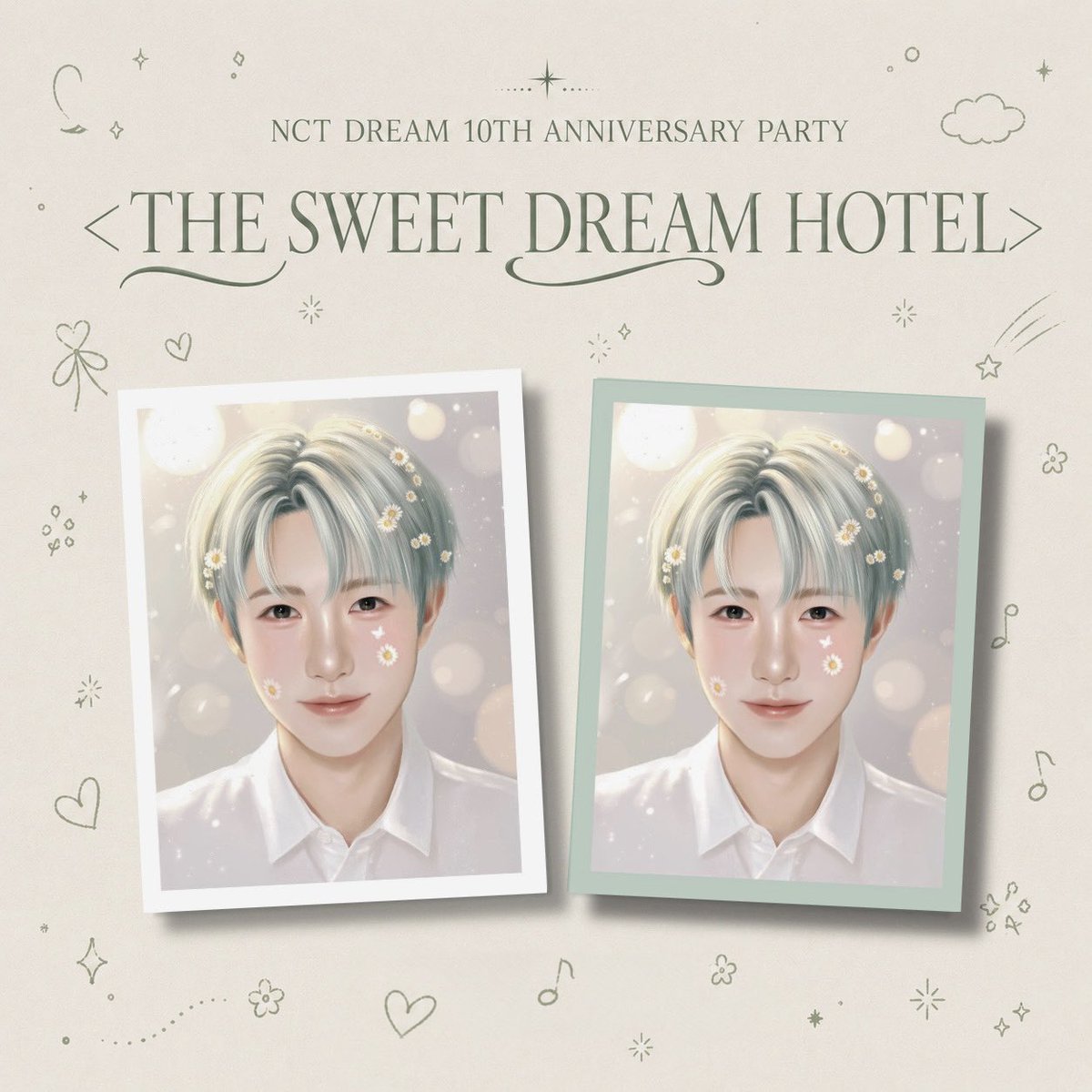 zzuuqqxx's tweet photo. 𝙽𝙲𝚃 𝙳𝚁𝙴𝙰𝙼 𝟷𝟶𝚃𝙷 𝙰𝙽𝙽𝙸𝚅𝙴𝚁𝚂𝙰𝚁𝚈 𝙿𝙰𝚁𝚃𝚈
<𝚃𝙷𝙴 𝚂𝚆𝙴𝙴𝚃 𝙳𝚁𝙴𝙰𝙼 𝙷𝙾𝚃𝙴𝙻>

다가오는 드림 10주년 팬미팅에서 
증명사진 사이즈 #런쥔 그림 나눔을 진행합니다 ☺︎

𖤐 8/22-23 첫콘,막콘 

𖤐 각 40 set 

𖤐 인증 :런쥔 버블 100일 ⬆️ or
rt+계정 팔로우 화면(관련 안내 타래로) 
            
-자세한 시간, 장소는 당일 트윗 타래에 공지