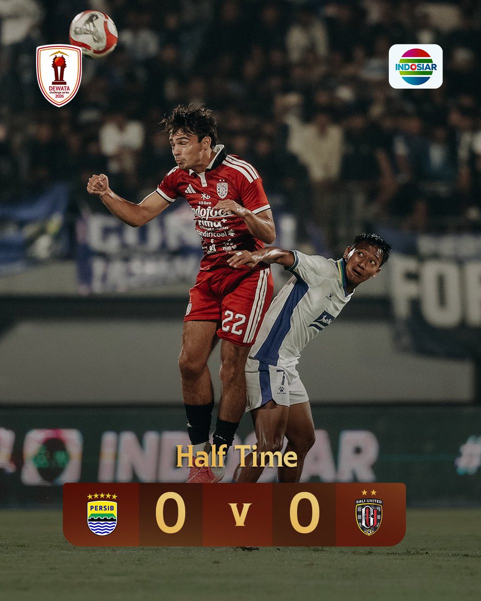 BaliUtd's tweet photo. Half Time.

#BaliUnited #DewataChallengeSeries https://t.co/MkIqmqsPtL