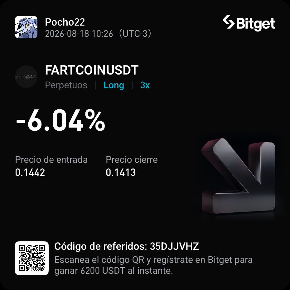 poch0cripto's tweet photo. Closed my $Fartcoin , solana:7vfCXTUXx5WJV5JADk17DUJ4ksgau7utNKj4b963voxs , and  trades—letting the bitcoin:native one ride. https://t.co/KNMzZoCvBB