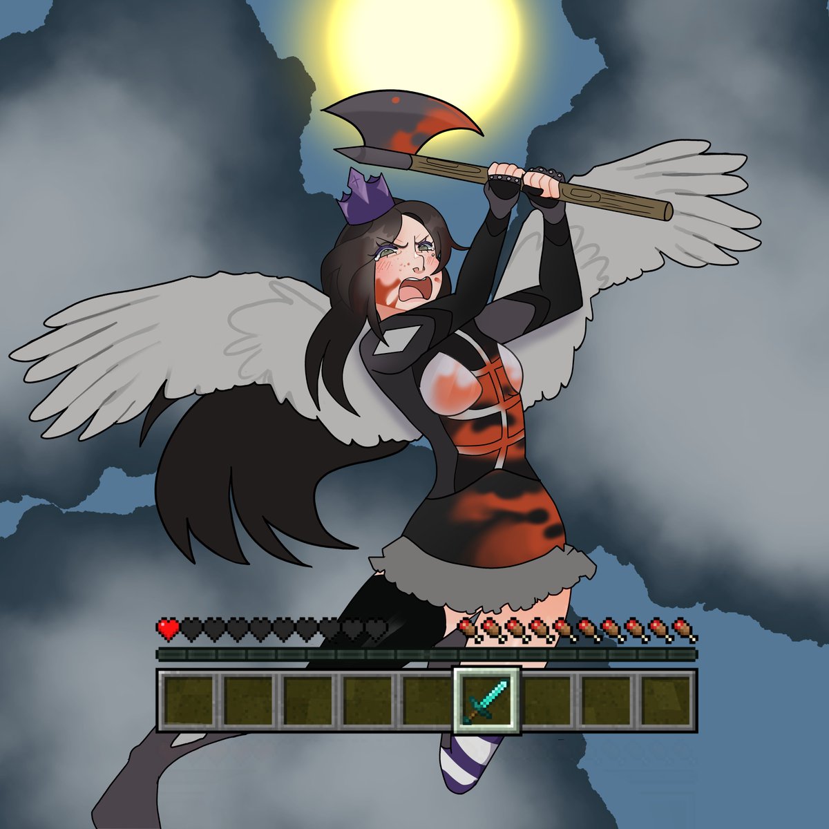 astermels's tweet photo. pov: she's going to kick your ass 
#minecraft #minecraftskin #minecraftoc https://t.co/z6DYM1hcKm