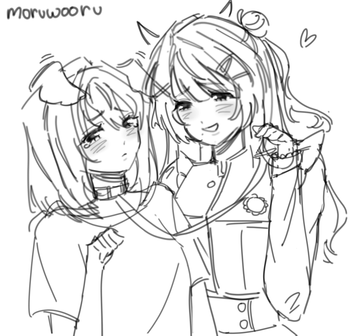 moruwooru_'s tweet photo. #bandoriart 🤔🤔 https://t.co/rmJNN5406r