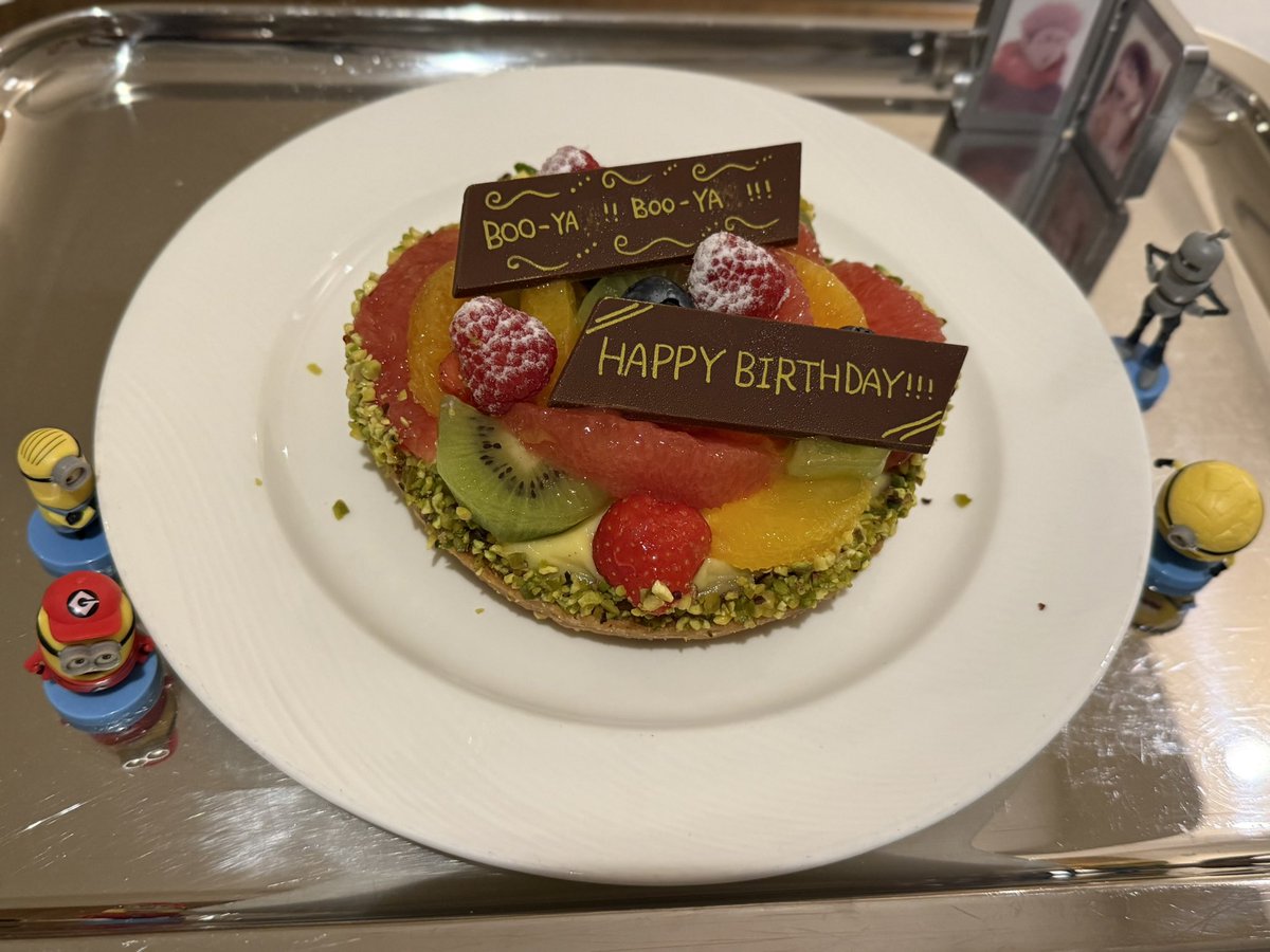 mykey7567's tweet photo. 風船飛びました🎈‼︎

だいぶ早めの7月中に
ケーキいただいていました🤤 https://t.co/F9xp9piSwG