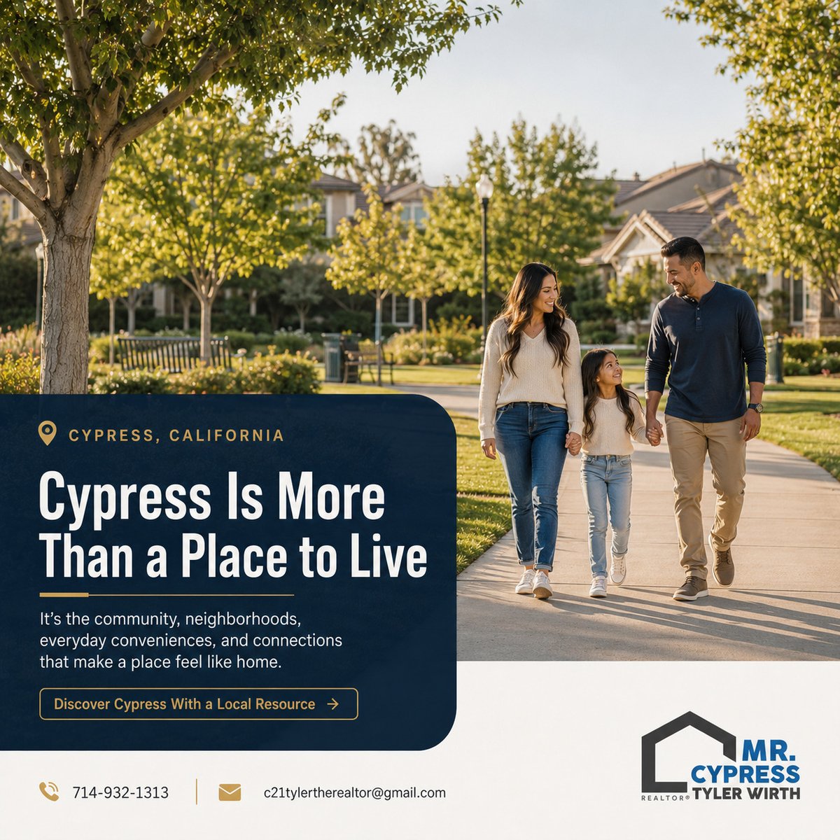 TheRealtorTyler's tweet photo. Cypress is more than a place to live. It's community, convenience, and connection.

As your local guide, I'm here to help you find the right fit in Cypress real estate. Let's make your move happen.

📞 714-932-1313
📧 c21tylertherealtor@gmail.com

#CypressRealEstate #CypressCA https://t.co/KcCsIwRio1