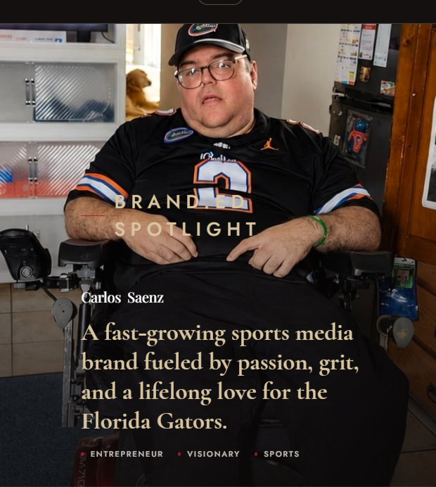 RWCGatorsPhins's tweet photo. Thank you Brand.ed Magazine for this great piece about me and the RollinwithCarlos brand!!!!!! 
https://t.co/kKepCdUlKY https://t.co/ExBnATKBk0