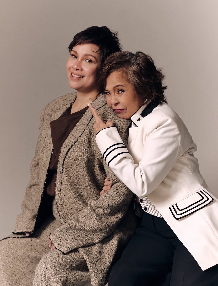 dolleadefender's tweet photo. lea salonga and dolly de leon are girlfriends https://t.co/F8fbSYcmrk