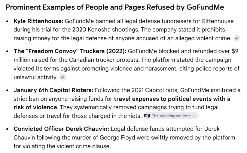 ricksapp's tweet photo. @MattWalshBlog GoFundMe refused to allow its platform to be used by these people. https://t.co/najnun895h