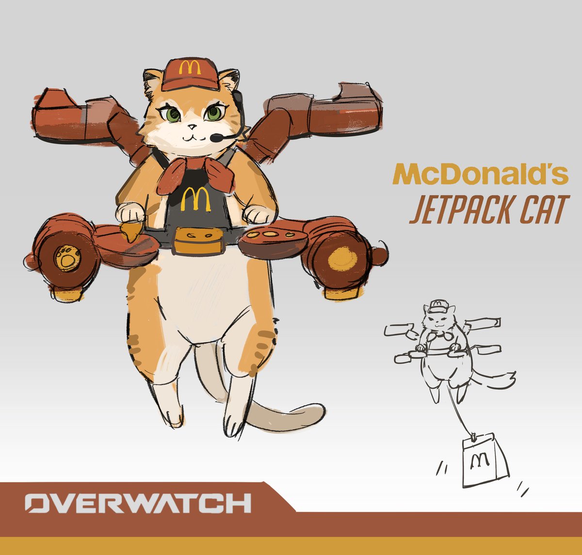 sleepeatkoko's tweet photo. I need this🥺
#overwatch
#OverwatchArt 
#jetpackcat https://t.co/KsGhY0a2lZ