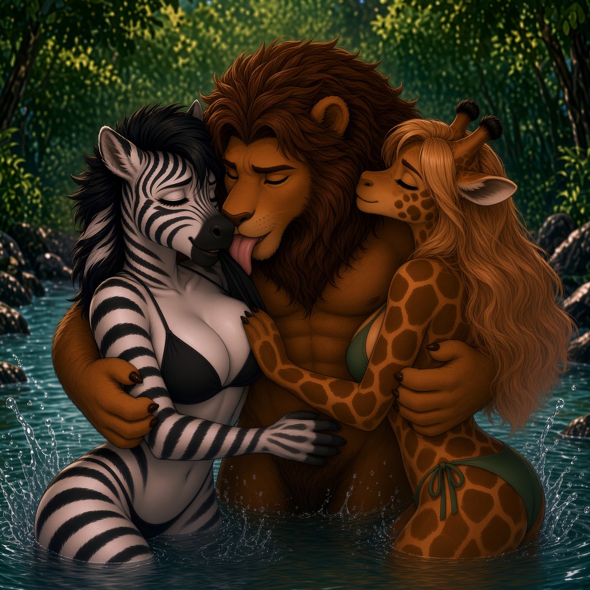 Maurici47597012's tweet photo. The King of the Jungle must always be served with great devotion - III. 👑🦁
#FurryAI #FurryGirls #FurryBeauties #AIArt #NSFW #AnthroArt #LionKing #FurryZebra #FurryGiraffe #Yiif https://t.co/Mox7hLDvLb