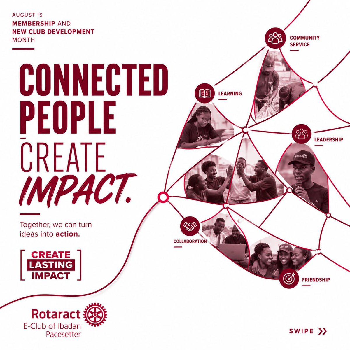 rotaibadaneclub's tweet photo. There are connections that change the path of one's life. 

✨Do you feel like you could change things for the better around you?

Then Rotaract E-Club of Ibadan Pacesetter is the right place for you. Join us and let’s create a lasting impact together 👇🏻

https://t.co/hWn555c29Q https://t.co/toNaoABIft