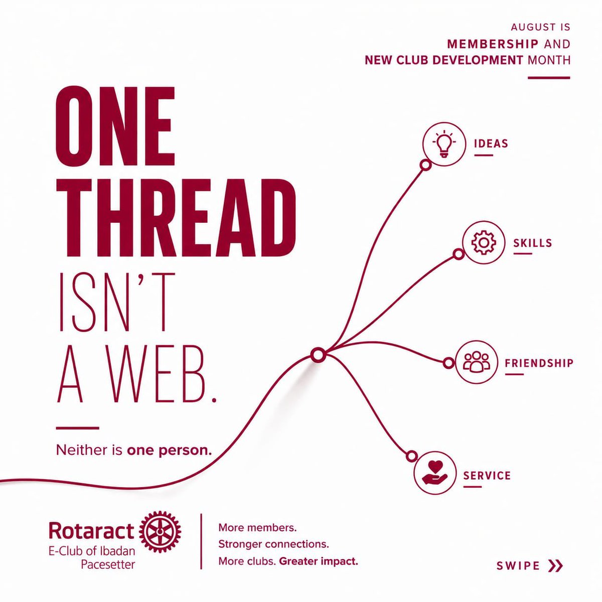 rotaibadaneclub's tweet photo. There are connections that change the path of one's life. 

✨Do you feel like you could change things for the better around you?

Then Rotaract E-Club of Ibadan Pacesetter is the right place for you. Join us and let’s create a lasting impact together 👇🏻

https://t.co/hWn555c29Q https://t.co/toNaoABIft