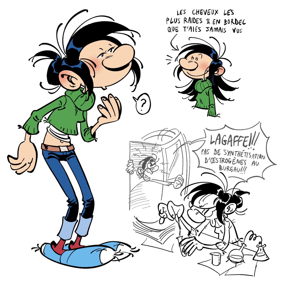 4poll0gum's tweet photo. on s'en fiche de petra parker moi jsuis là pour garance lagaffe https://t.co/ucDYvDTiRU