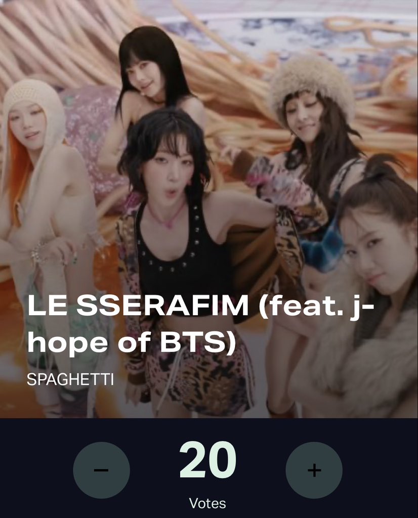fimloops's tweet photo. 🚨 FEARNOTs, LE SSERAFIM is nominated for ‘BEST K-POP’ award at the VMAs!

it’s time to boot up all your accounts and start voting!

🗳️ vote here - https://t.co/G1y1aVUuGg

IT’S DOUBLE DAY SO YOU CAN VOTE 20 TIMES PER ACCOUNT‼️ https://t.co/F5WQJE6l4B