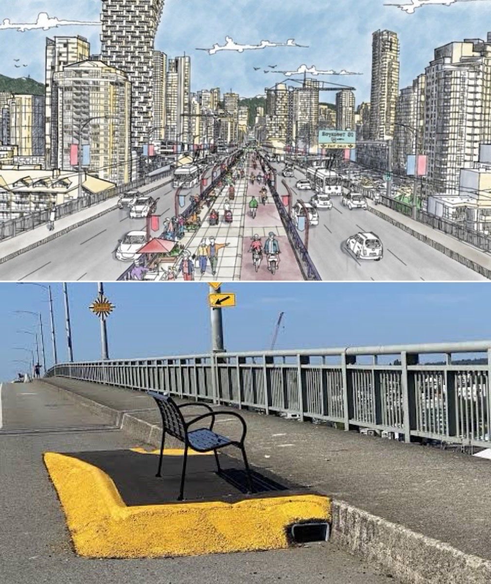 kareemformayor's tweet photo. What we were promised. What we got. Ken Sim, make this $54 million boondoggle right. https://t.co/u6XhxbrrgE