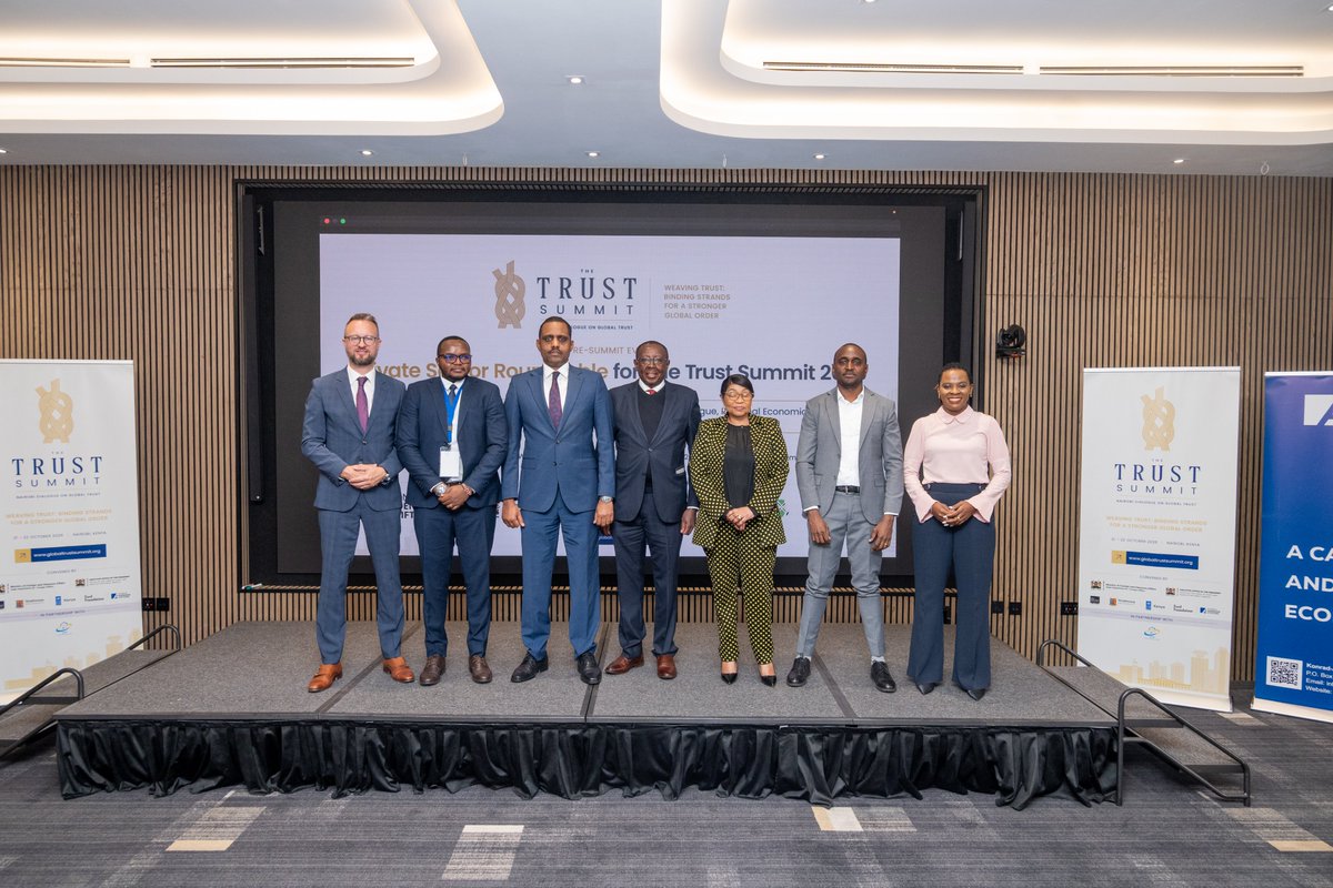 KAS_Kenya's tweet photo. “Trust is not a soft value invoked when convenient. It is a hard economic asset.” 📊

High-level insights from today’s Private Sector Roundtable for the #TrustSummit2026 on strengthening Public-Private Dialogue, digital trust, and regional trade in Kenya. https://t.co/poqnG0sric