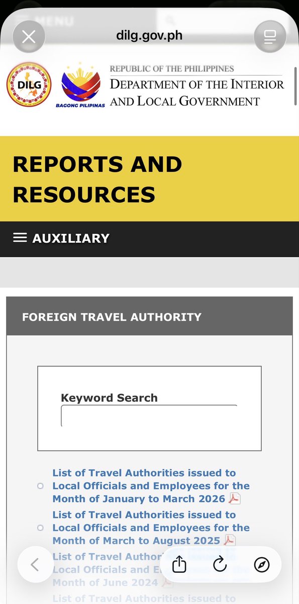 gabm_lopez's tweet photo. Ayan check mo mga FTA Issuances. Nasa DILG Website kasi. https://t.co/FDG3xvjNxF
