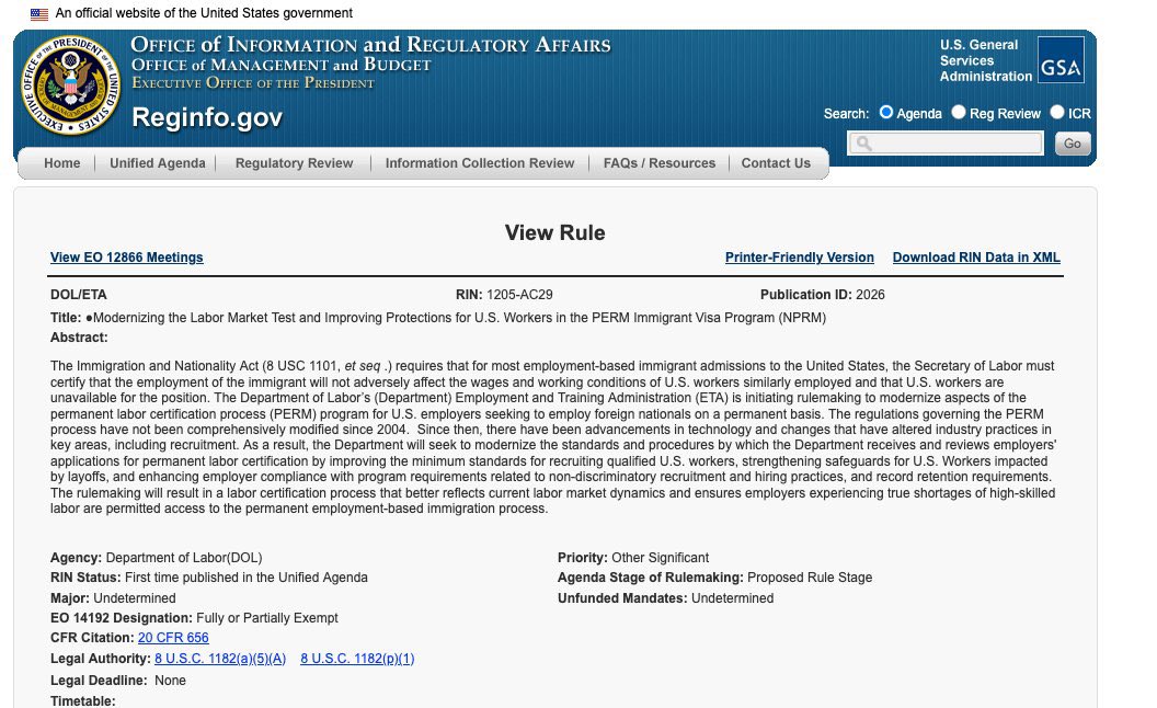 SanDiegoKnight's tweet photo. Amazing what happens when an employer is actually required to look for an American first. 

An H-1B worker says his employer started the PERM green-card process.

PERM required the company to test the U.S. labor market.

They looked.

They found a qualified American.

And the PERM process stopped.

Now DOL is proposing to strengthen these recruitment requirements because the PERM rules haven’t been comprehensively updated since 2004.

But here’s the question nobody seems able to answer:

Why should employers have to seriously test the U.S. labor market before sponsoring a worker for a green card, but generally NOT before hiring that same worker on H-1B?

Imagine what we’d find if we required the same test at the front door.

How many supposed “skills shortages” would survive?

https://t.co/VJEXz2UBOW