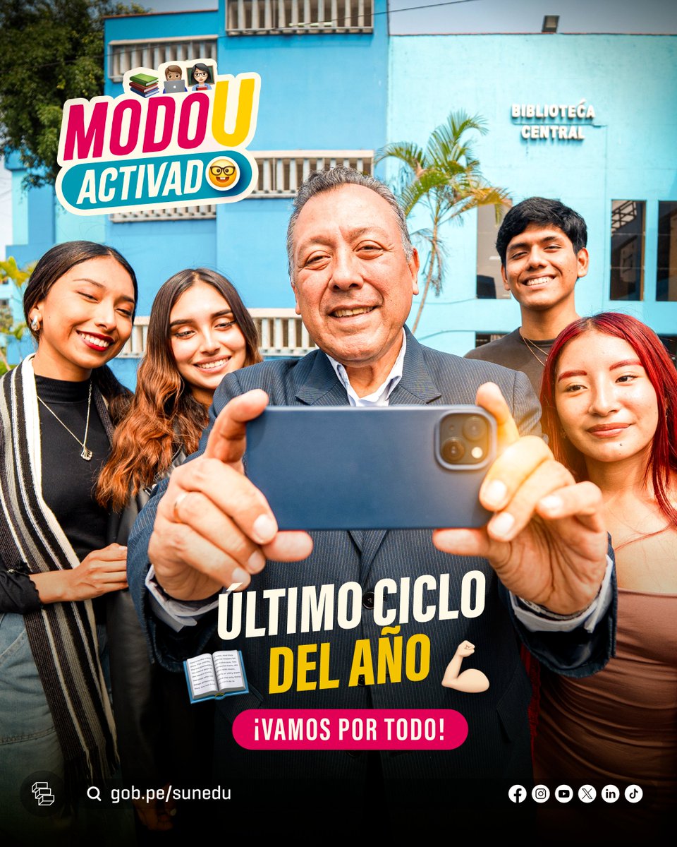 SuneduPeru's tweet photo. Miles de estudiantes regresan a clases para afrontar el último ciclo del año. 🎓

¡A darlo todo, seguir aprendiendo y alcanzar nuestras metas! 🚀

#ModoUActivado https://t.co/2TJC7guaJl